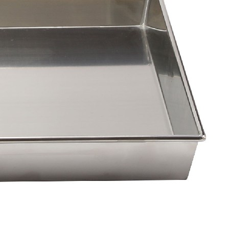 双拉手设计防烫手圆盘厂家直销批发 不锈钢方盘 厨房食物容器